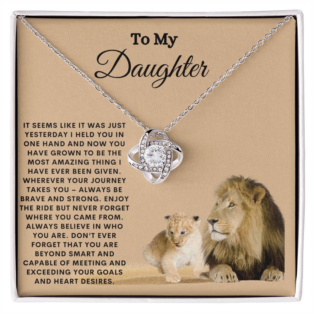 To My Daughter | Love Knot Necklace