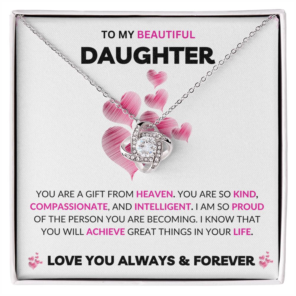 To My Daughter | Love Knot Necklace | Love You Always