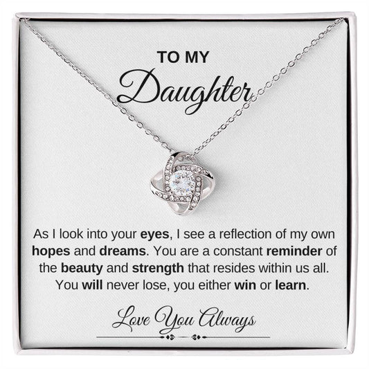 To My Daughter | Love Knot Necklace | Love You Always