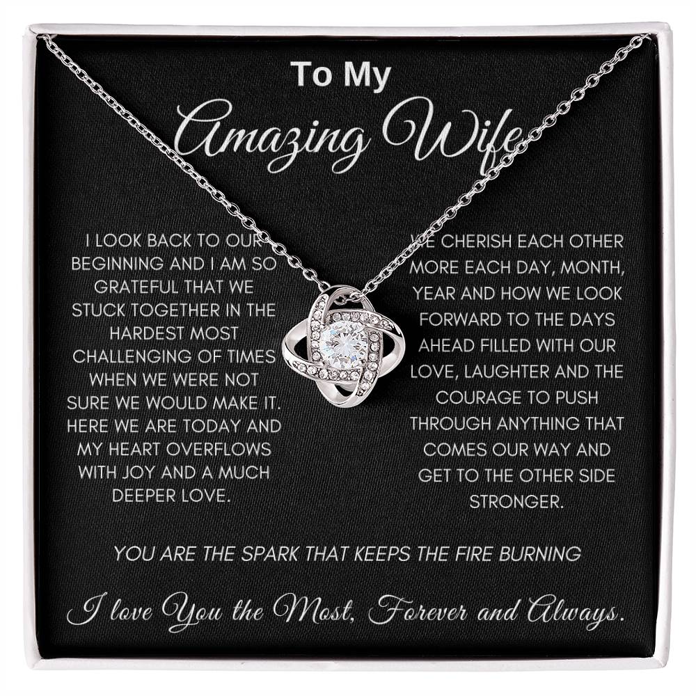 Amazing Wife | Love Knot Necklace