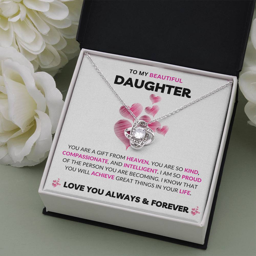 To My Daughter | Love Knot Necklace | Love You Always