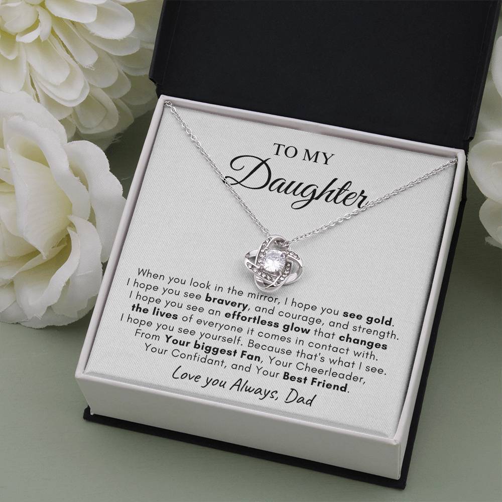 To My Daughter | Love Knot Necklace | Love You Always