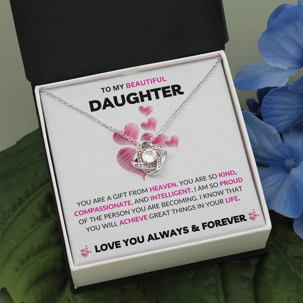 To My Daughter | Love Knot Necklace | Love You Always