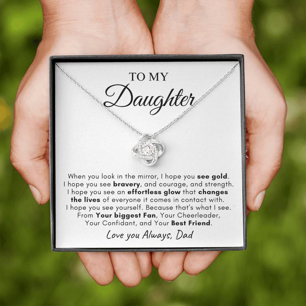 To My Daughter | Love Knot Necklace | Love You Always