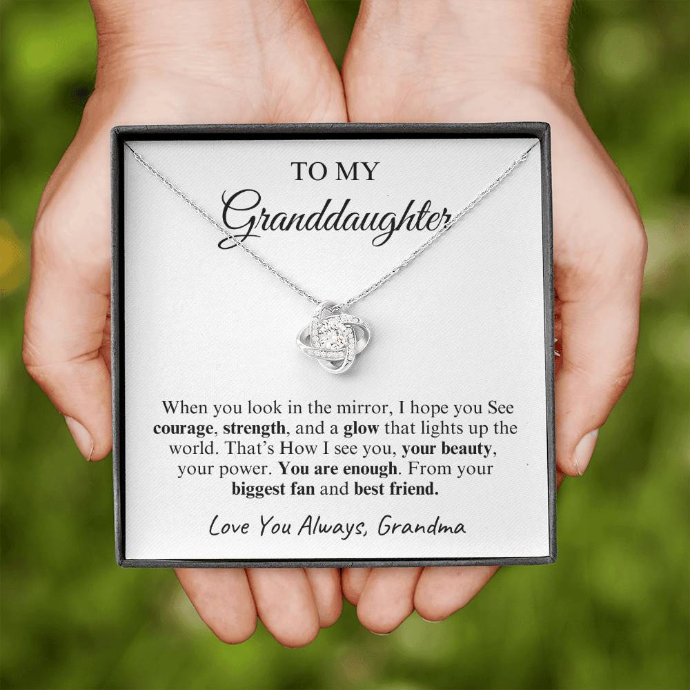 To My Granddaughter | Love Knot Necklace | Love You Always