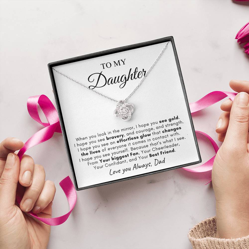 To My Daughter | Love Knot Necklace | Love You Always