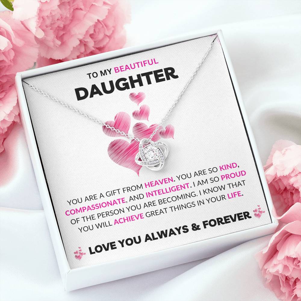 To My Daughter | Love Knot Necklace | Love You Always