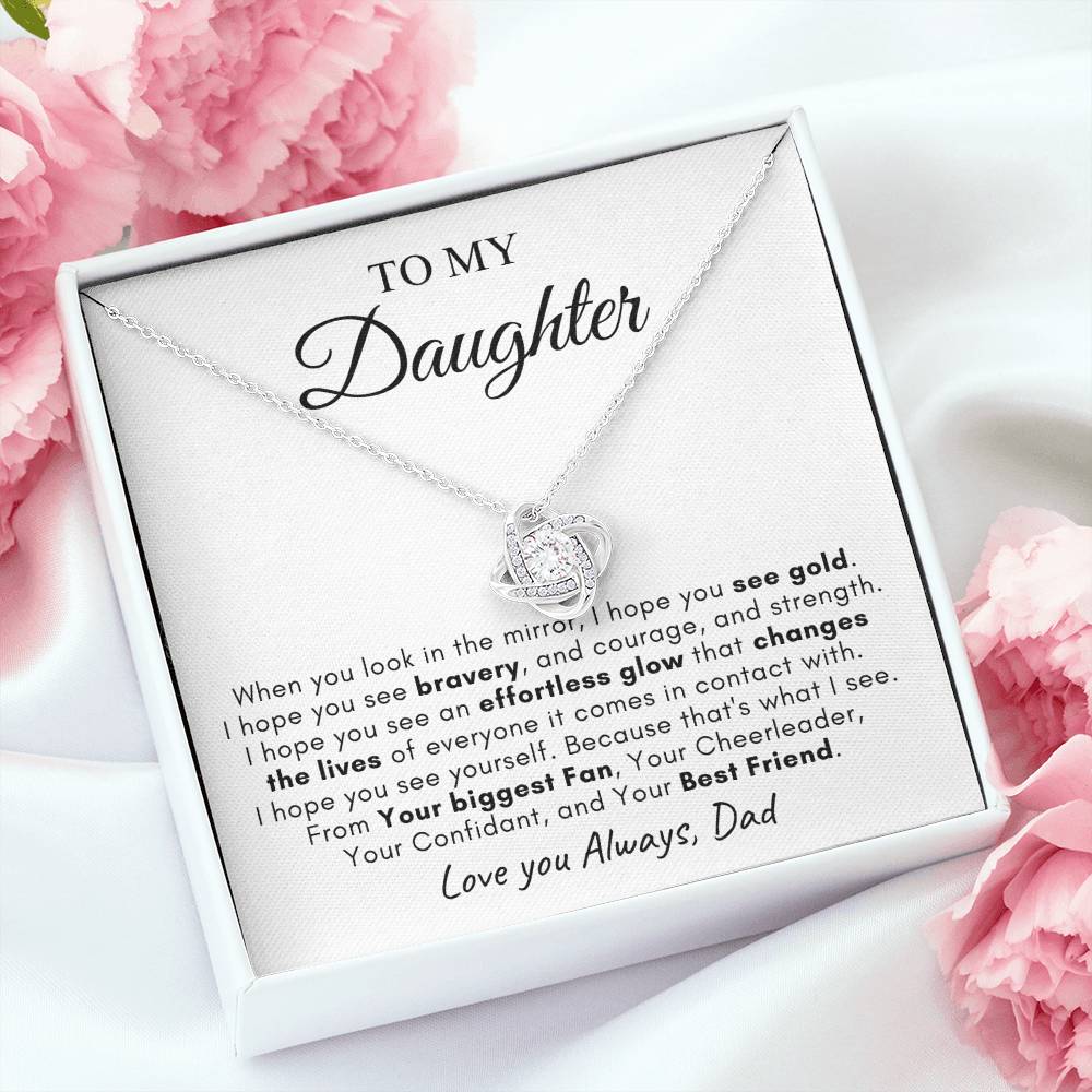 To My Daughter | Love Knot Necklace | Love You Always