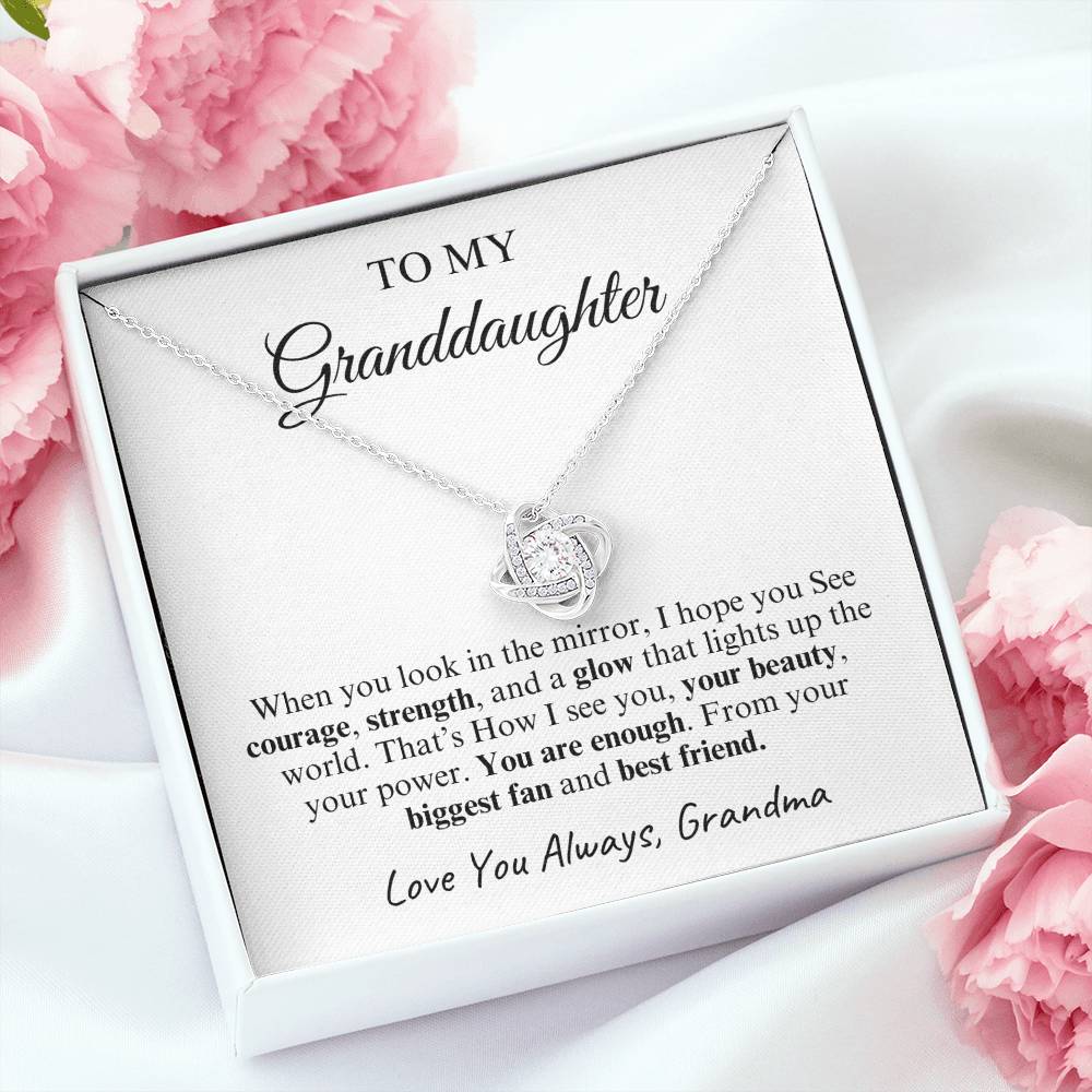 To My Granddaughter | Love Knot Necklace | Love You Always