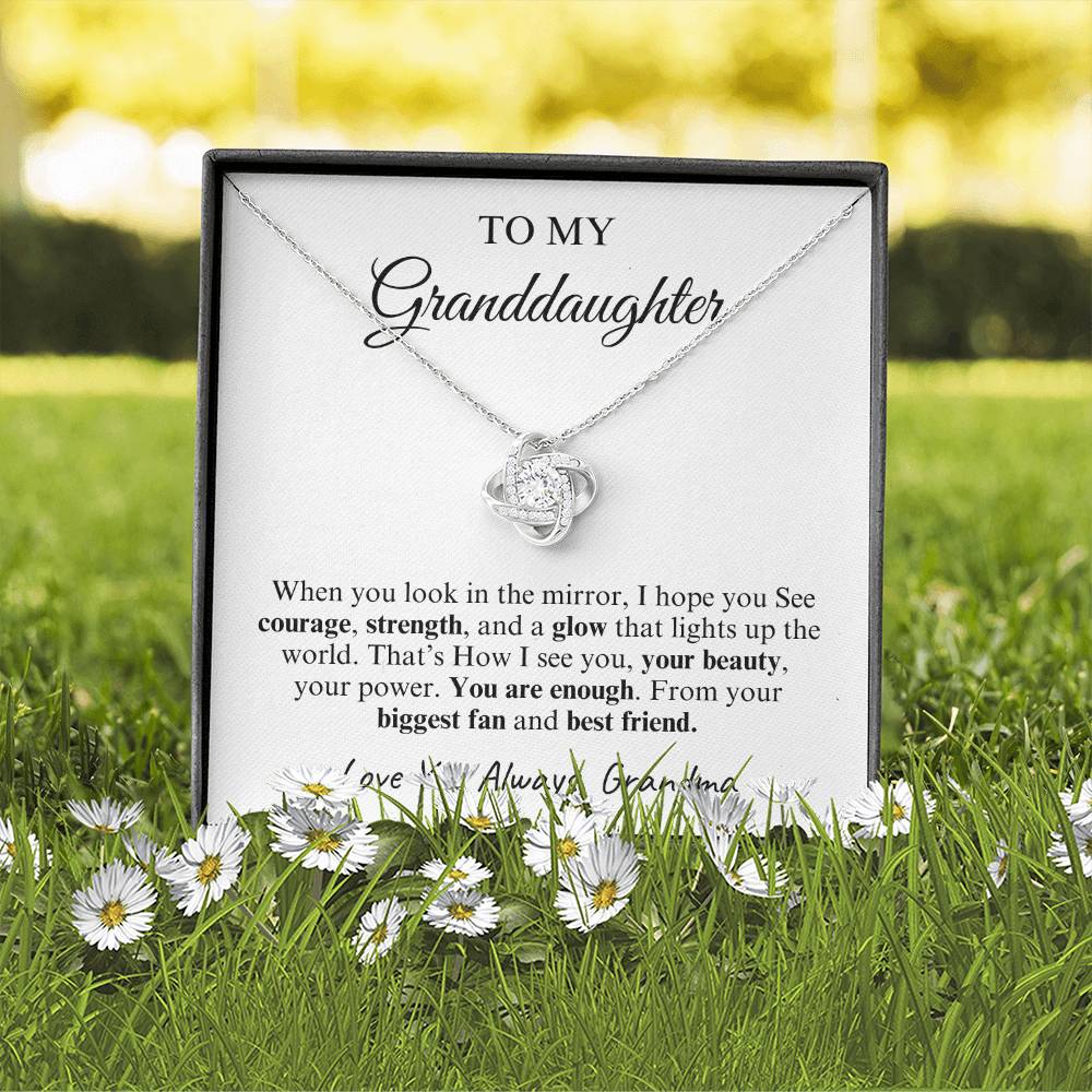 To My Granddaughter | Love Knot Necklace | Love You Always