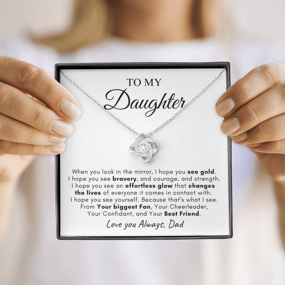 To My Daughter | Love Knot Necklace | Love You Always