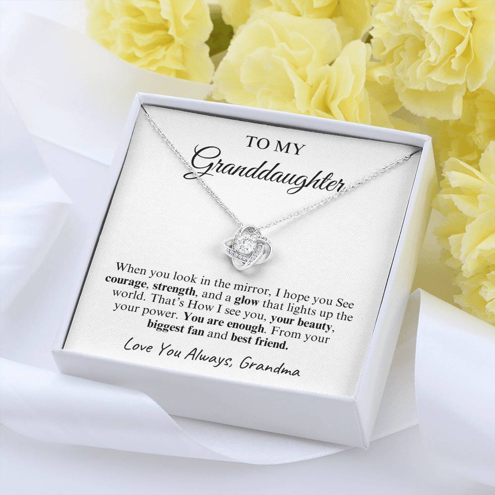 To My Granddaughter | Love Knot Necklace | Love You Always