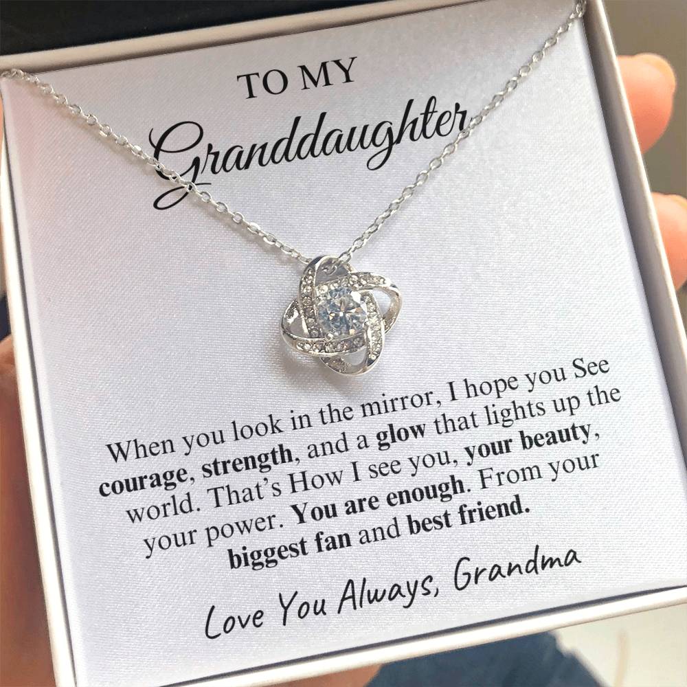 To My Granddaughter | Love Knot Necklace | Love You Always