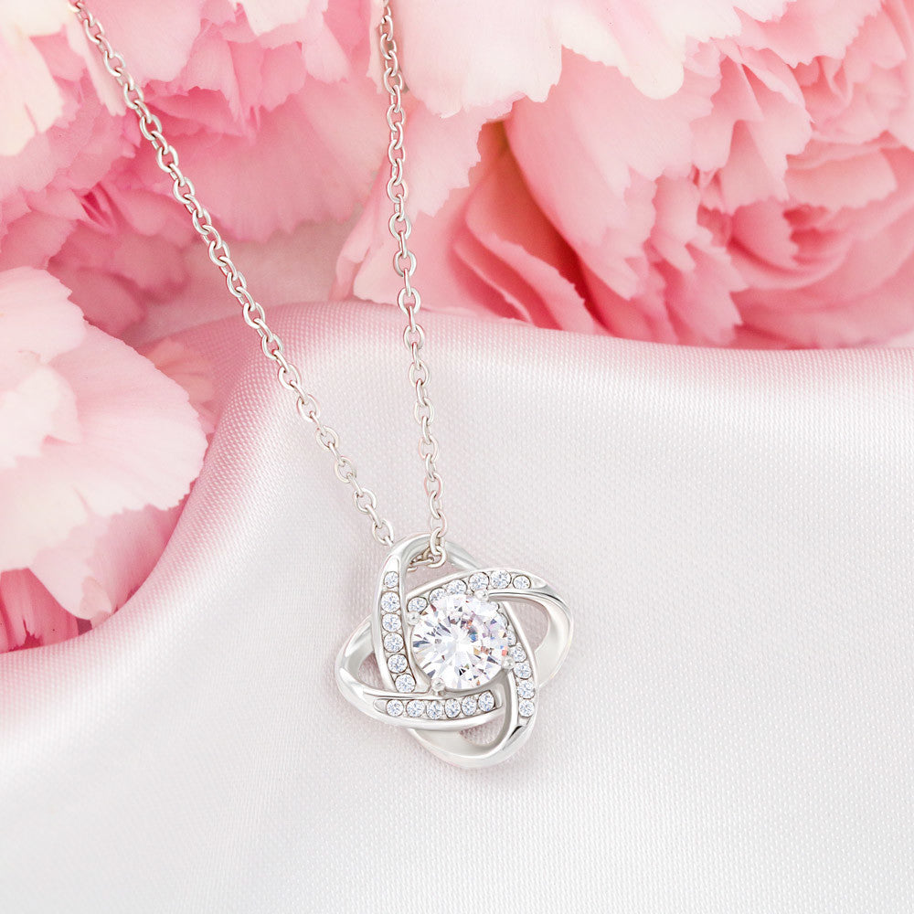 To My Beautiful Daughter | Love Knot Necklace