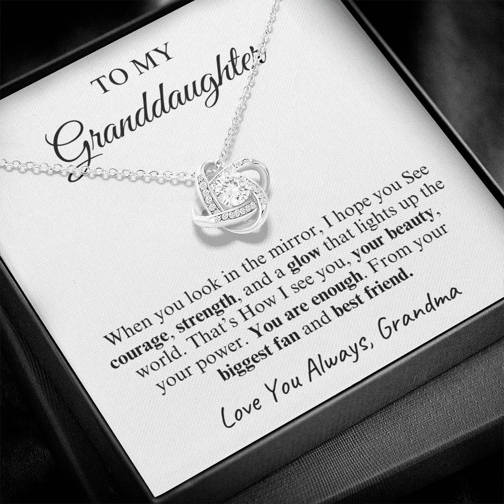 To My Granddaughter | Love Knot Necklace | Love You Always