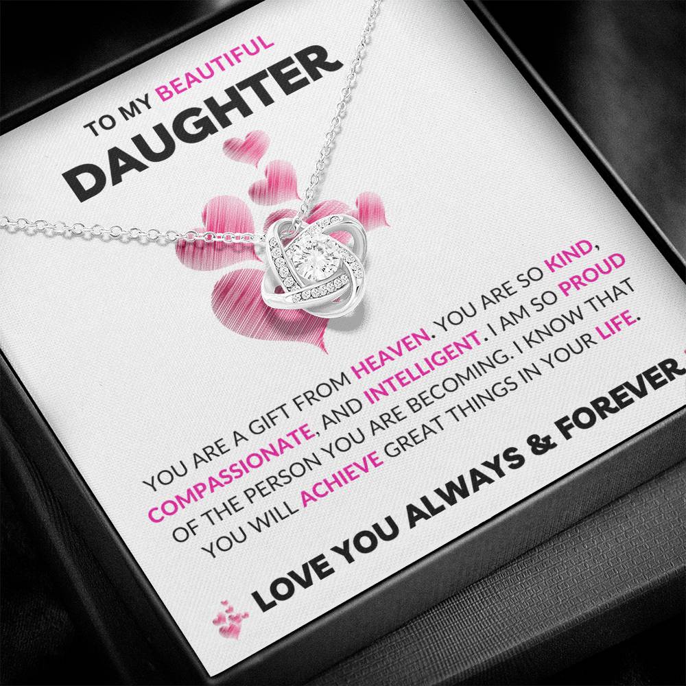 To My Daughter | Love Knot Necklace | Love You Always