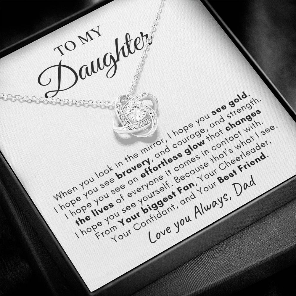 To My Daughter | Love Knot Necklace | Love You Always