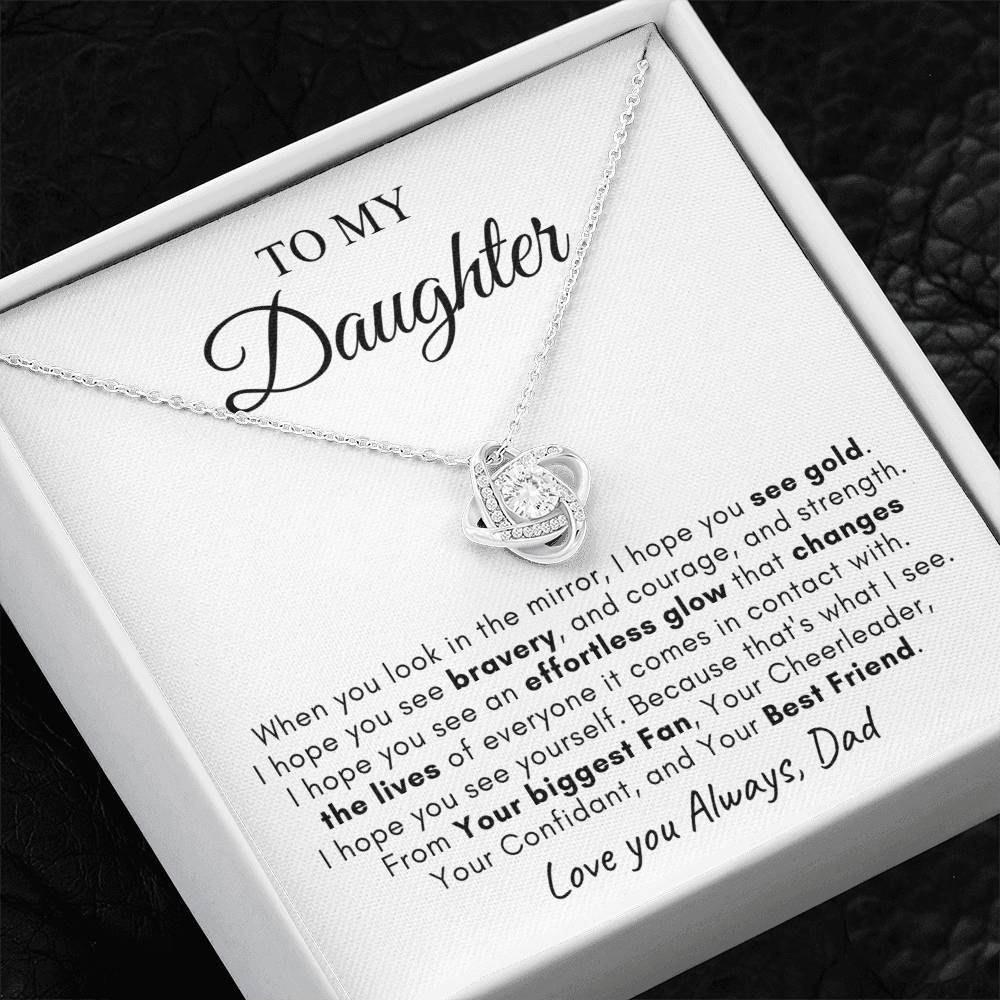 To My Daughter | Love Knot Necklace | Love You Always