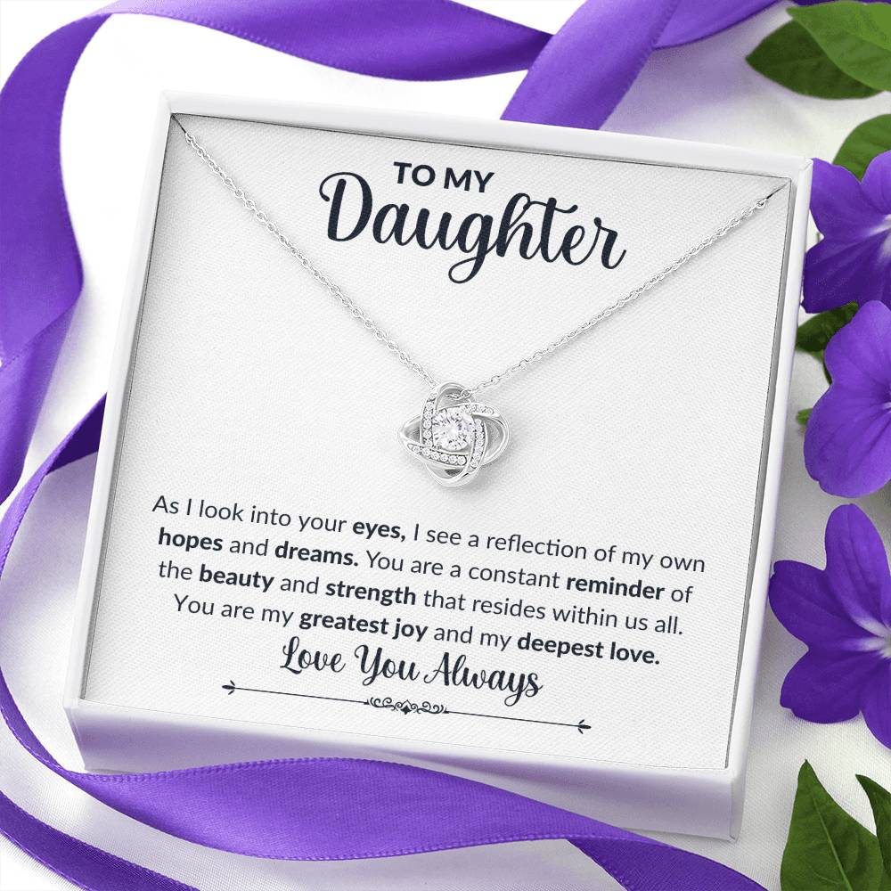 To My Daughter | Love Knot Necklace | Love You Always