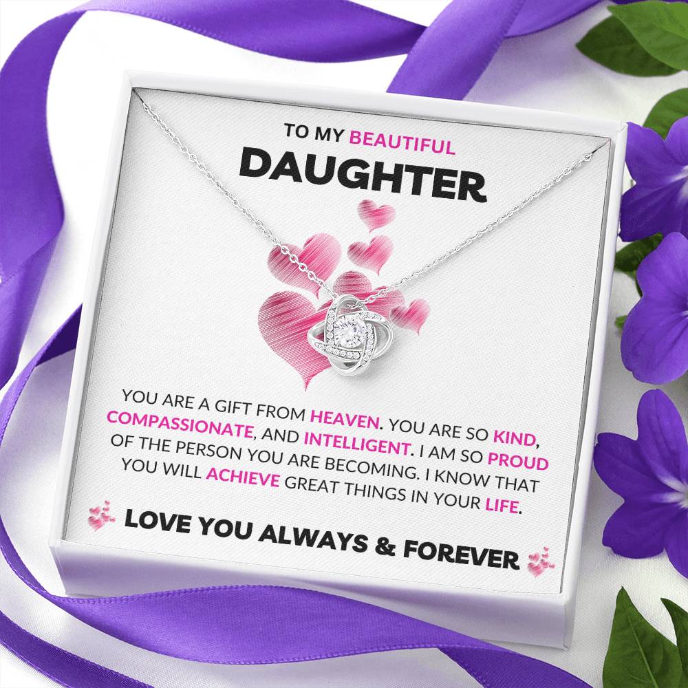 To My Daughter | Love Knot Necklace | Love You Always