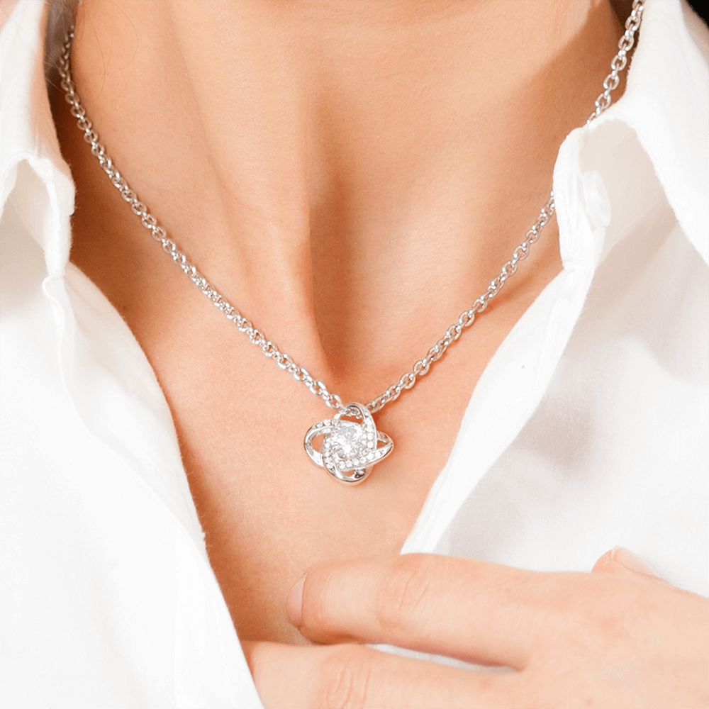 To My Beautiful Wife | Love Knot Necklace | I Will Always Love You