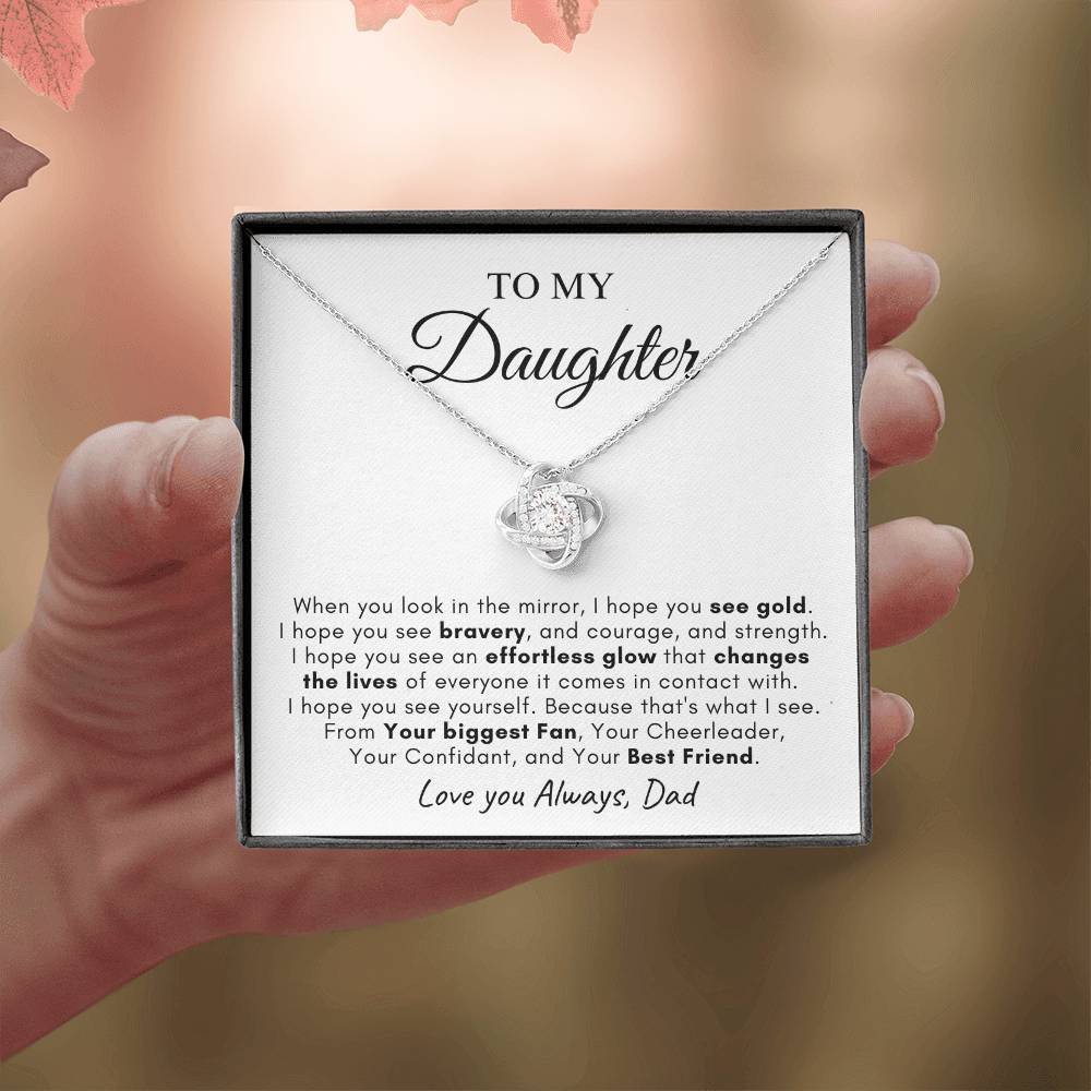 To My Daughter | Love Knot Necklace | Love You Always