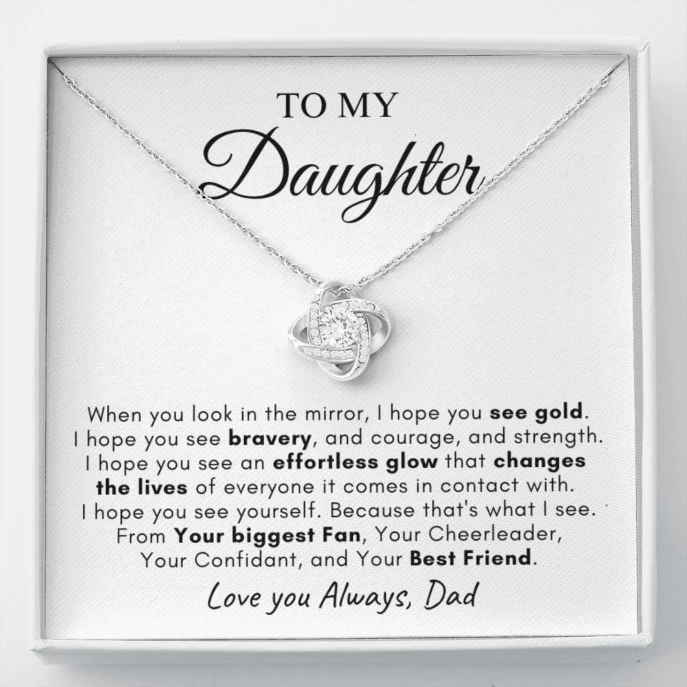 To My Daughter | Love Knot Necklace | Love You Always