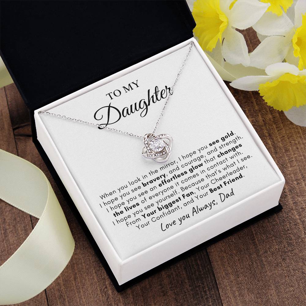 To My Daughter | Love Knot Necklace | Love You Always