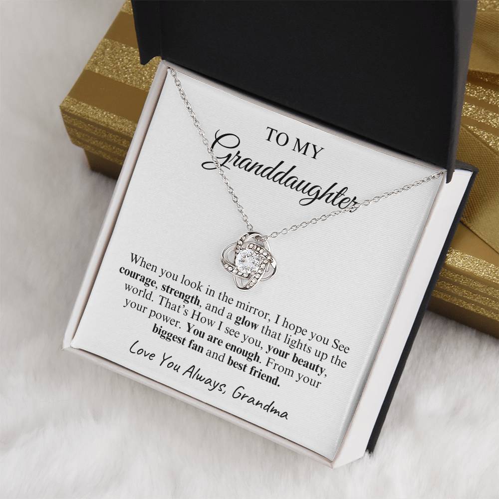 To My Granddaughter | Love Knot Necklace | Love You Always