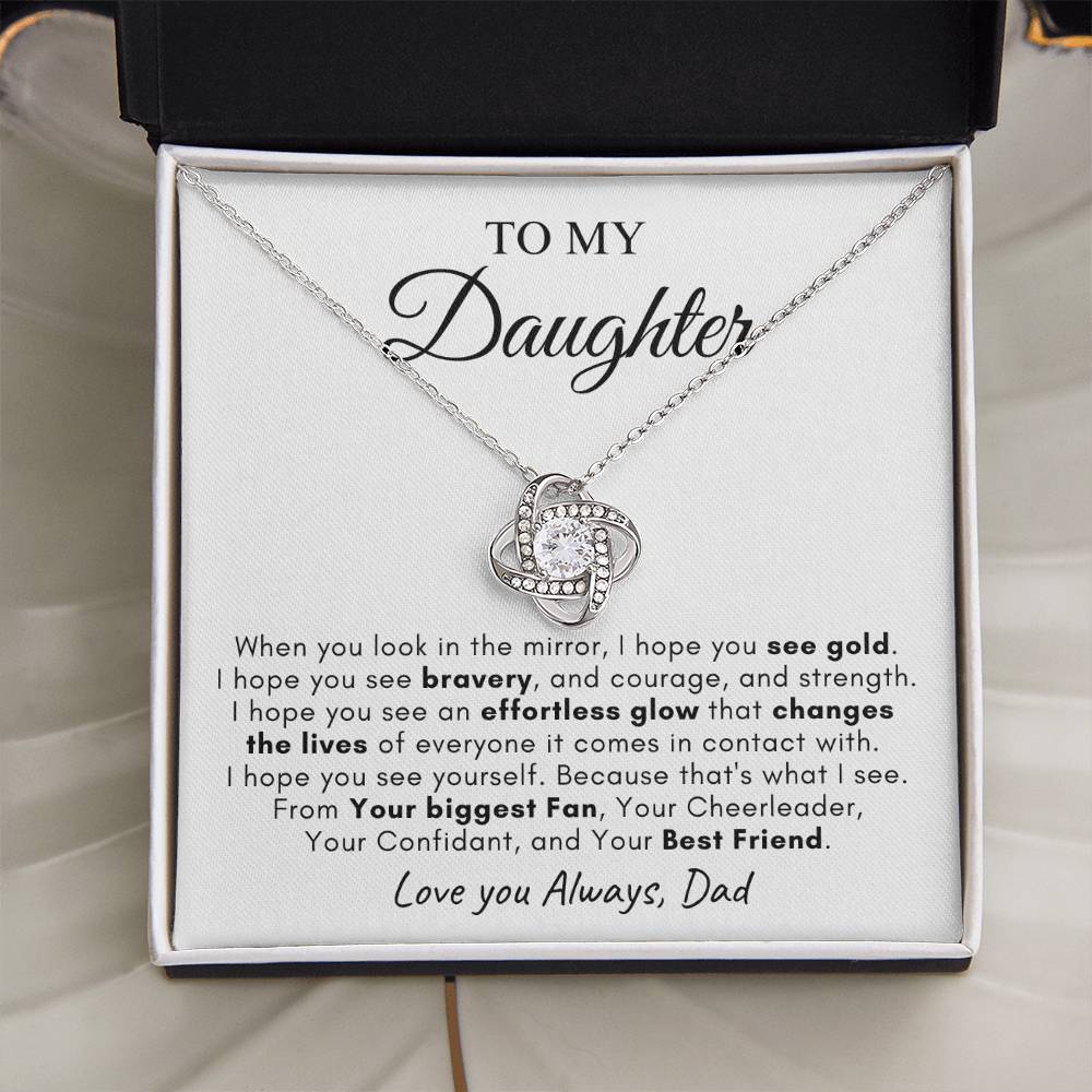 To My Daughter | Love Knot Necklace | Love You Always