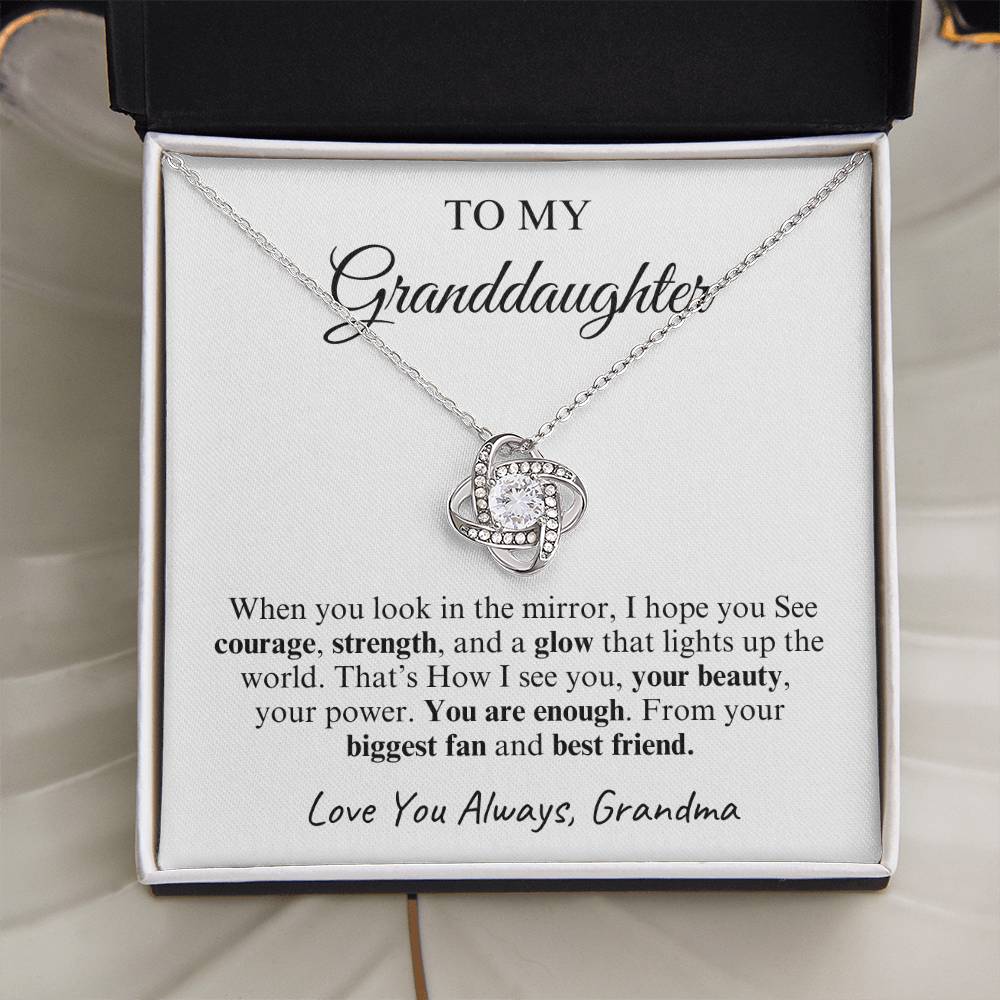 To My Granddaughter | Love Knot Necklace | Love You Always