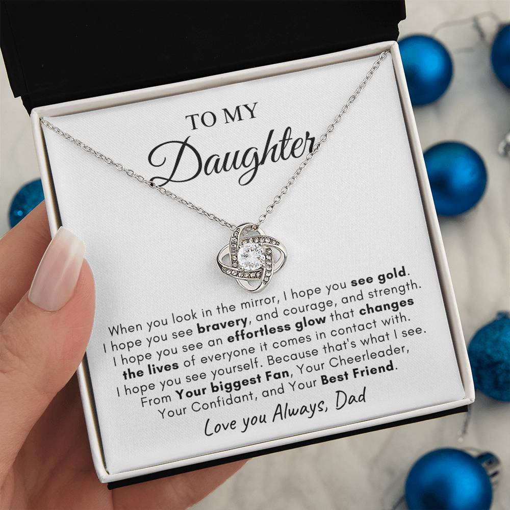 To My Daughter | Love Knot Necklace | Love You Always