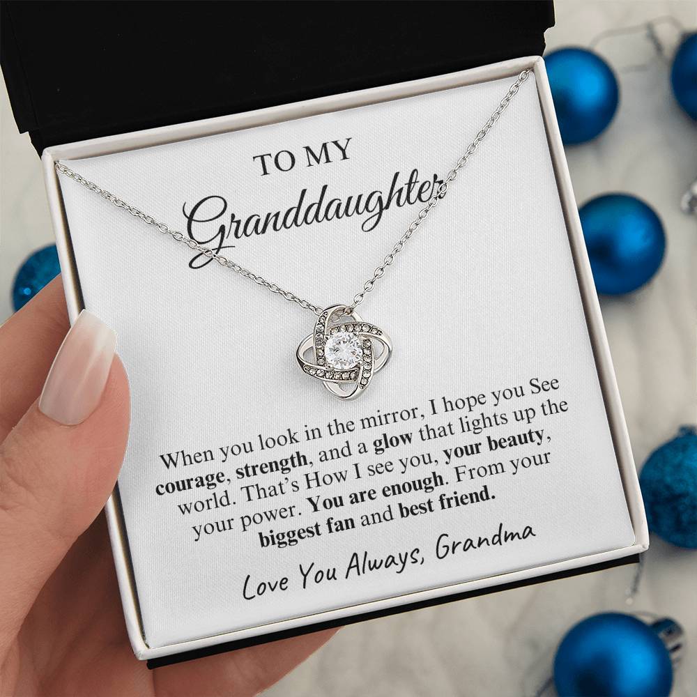 To My Granddaughter | Love Knot Necklace | Love You Always