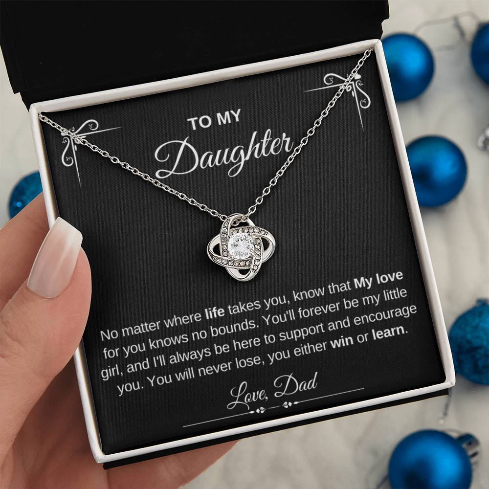 To My Daughter | Love Knot Necklace | Love Dad