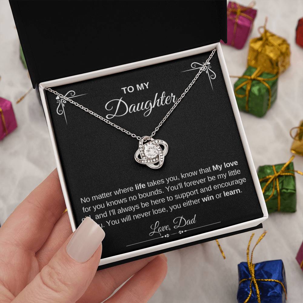 To My Daughter | Love Knot Necklace | Love Dad