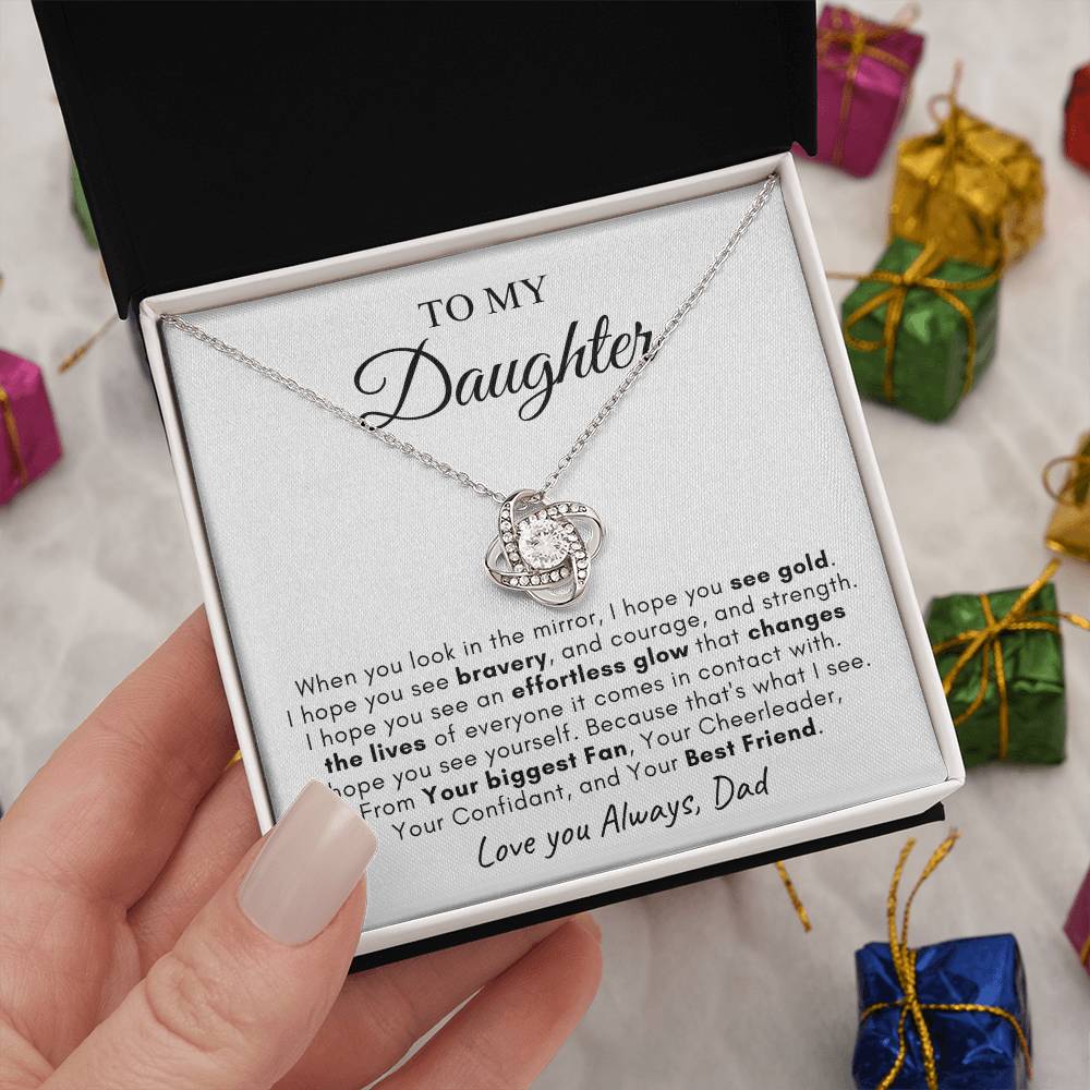 To My Daughter | Love Knot Necklace | Love You Always