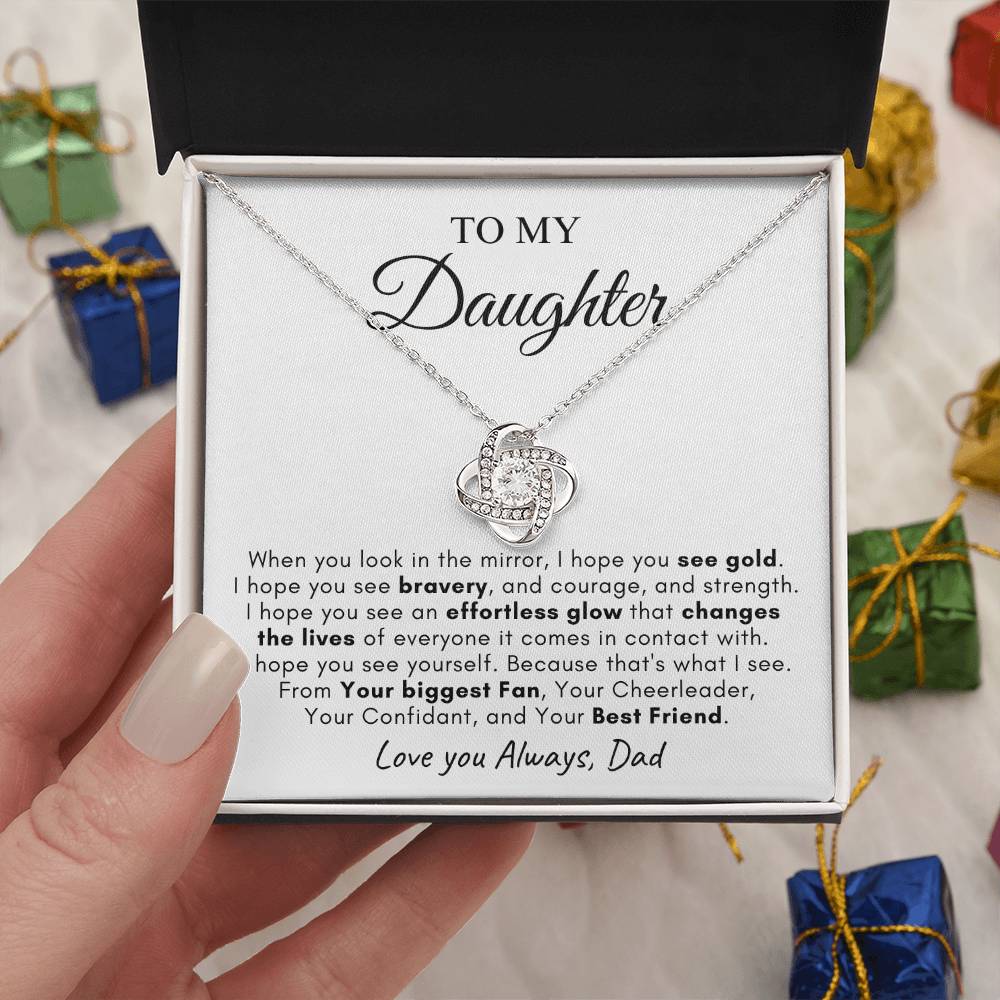 To My Daughter | Love Knot Necklace | Love You Always