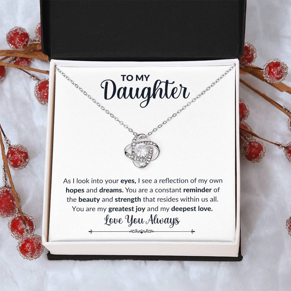 To My Daughter | Love Knot Necklace | Love You Always