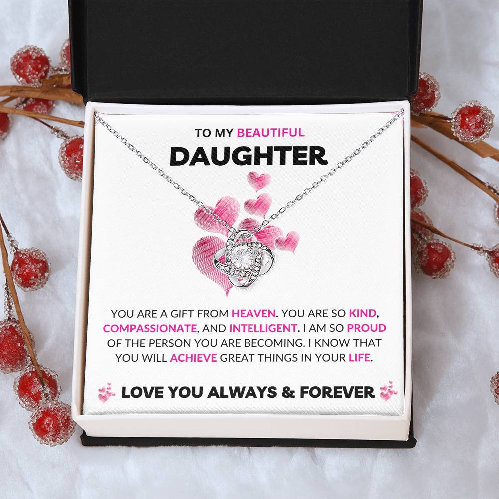 To My Daughter | Love Knot Necklace | Love You Always