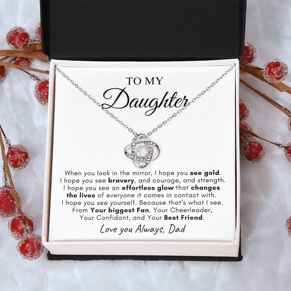 To My Daughter | Love Knot Necklace | Love You Always