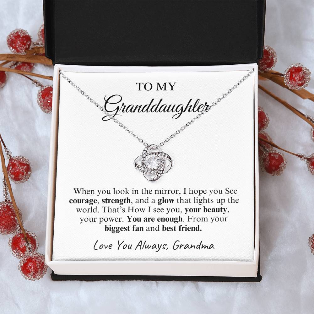 To My Granddaughter | Love Knot Necklace | Love You Always