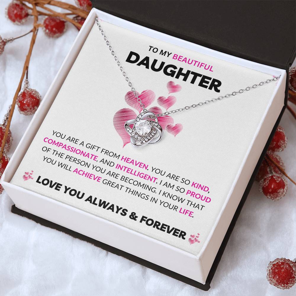 To My Daughter | Love Knot Necklace | Love You Always