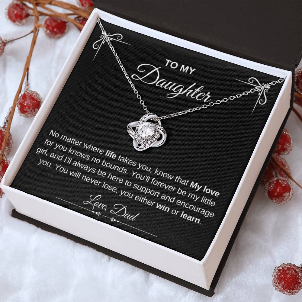 To My Daughter | Love Knot Necklace | Love Dad