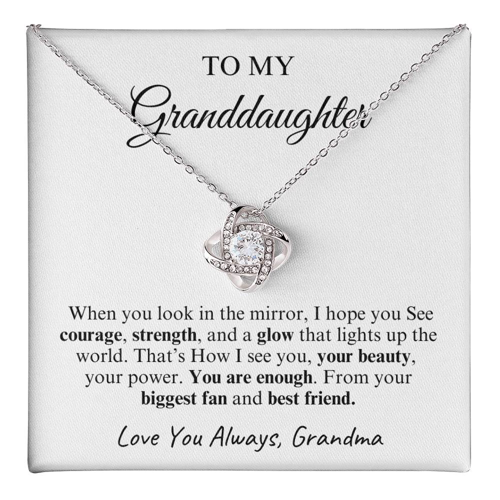 To My Granddaughter | Love Knot Necklace | Love You Always