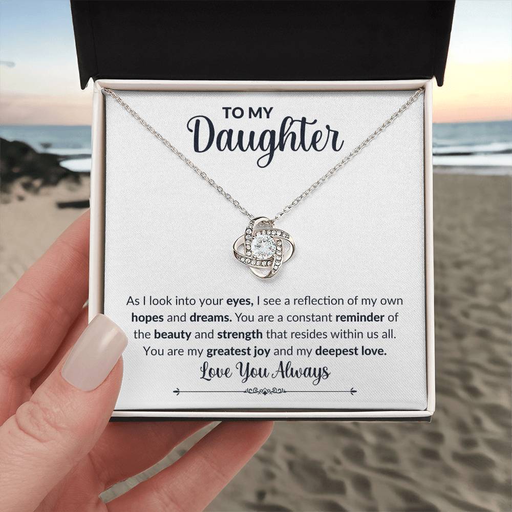 To My Daughter | Love Knot Necklace | Love You Always