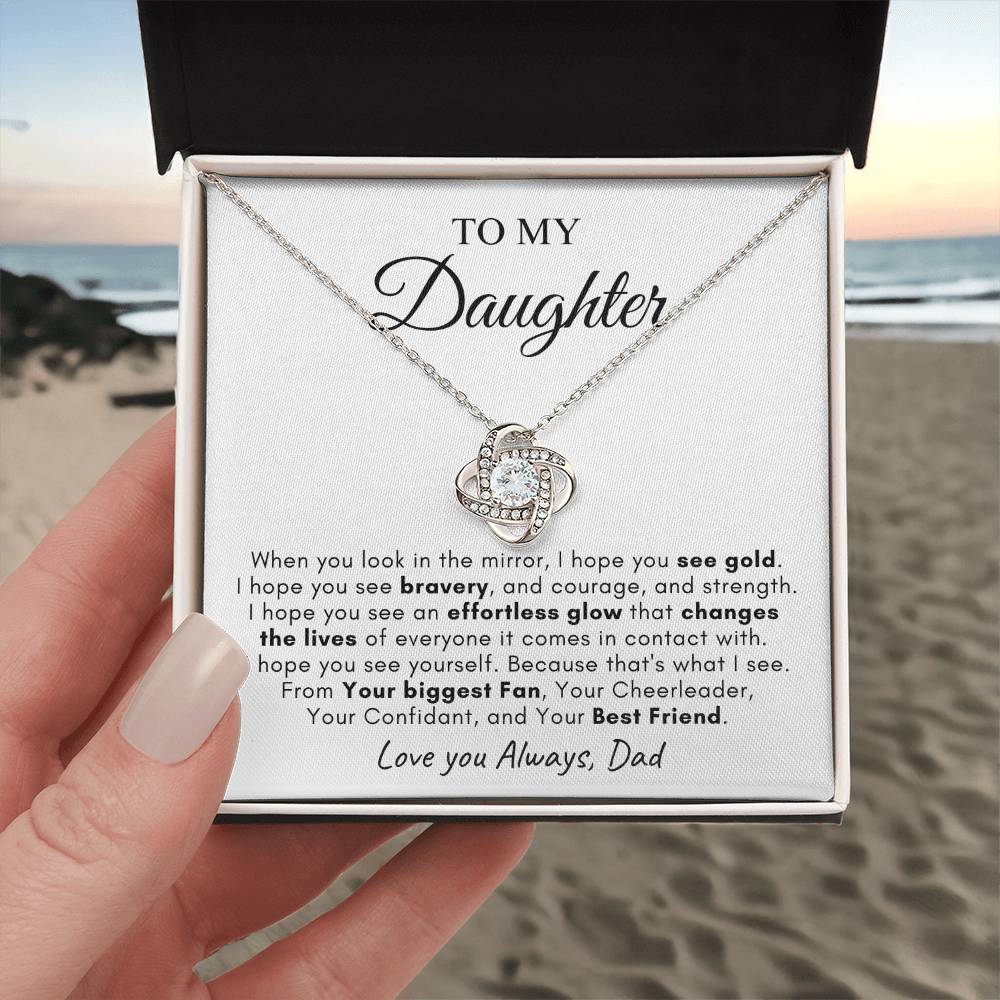 To My Daughter | Love Knot Necklace | Love You Always