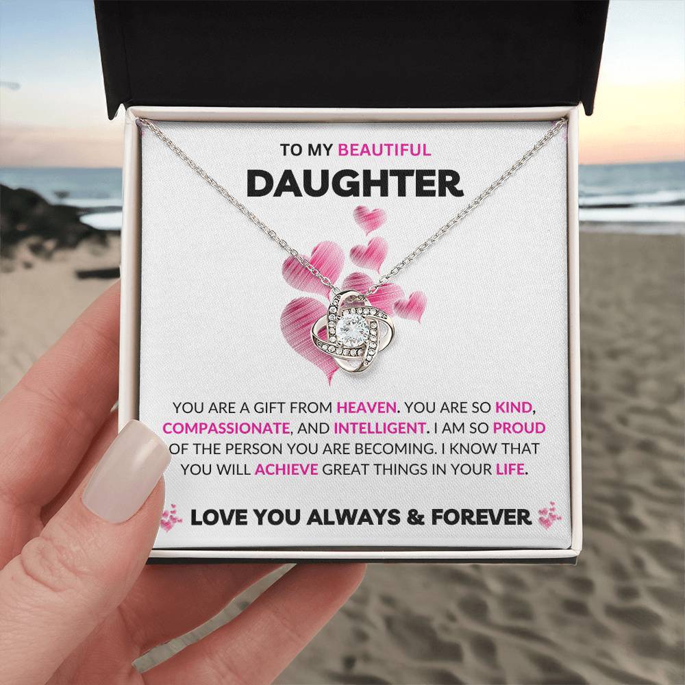 To My Daughter | Love Knot Necklace | Love You Always