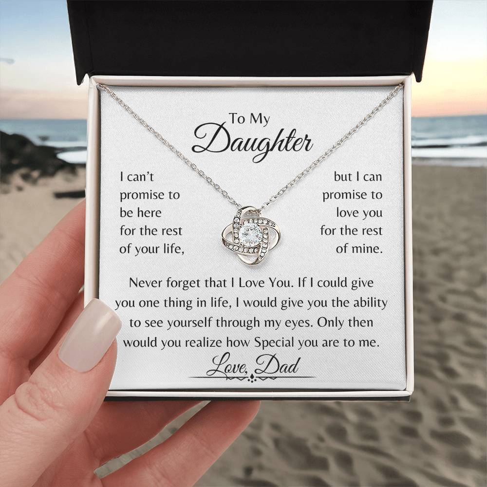 To My Daughter | Love Knot Necklace | Love Dad | Limited Supply