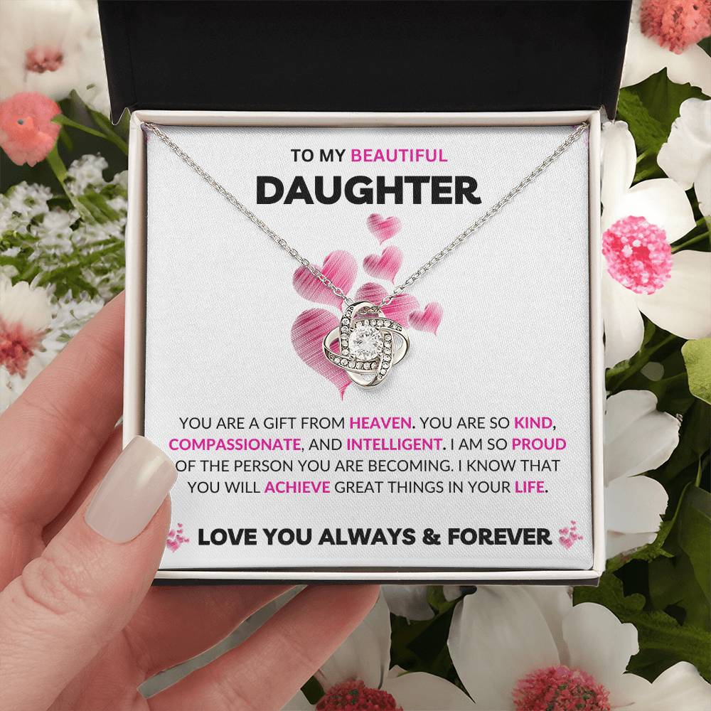 To My Daughter | Love Knot Necklace | Love You Always