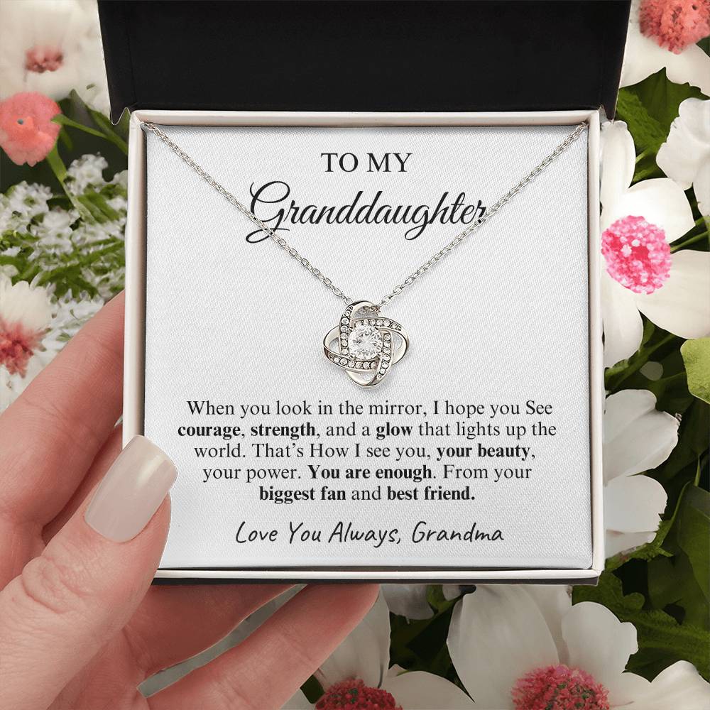 To My Granddaughter | Love Knot Necklace | Love You Always